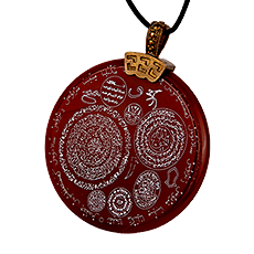 ÖZEL SERİ KIRMIZI RENK AKİK TAŞLI KOLYE